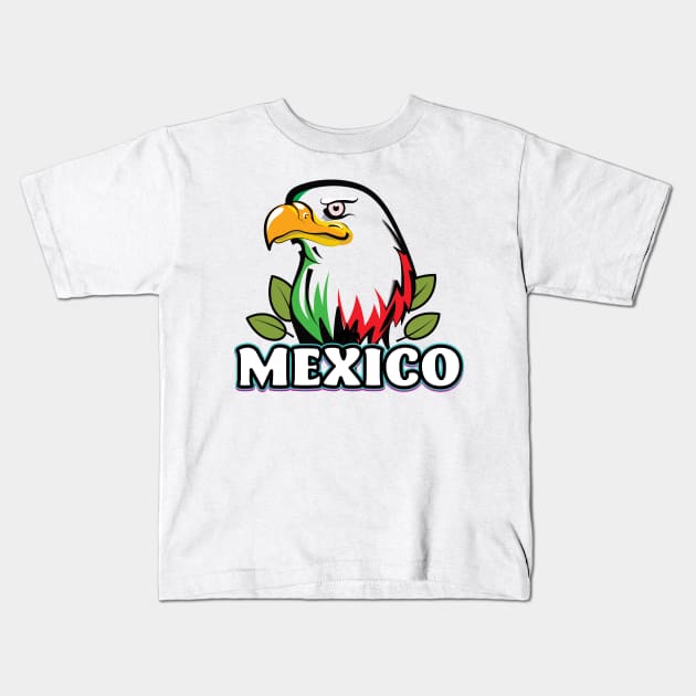 Mexico Bald Eagle Kids T-Shirt by nickemporium1